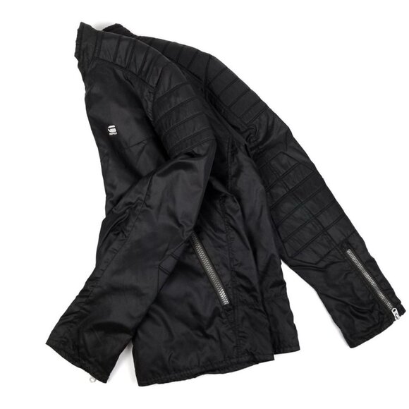 NEW G-Star Raw Black Suzaki SP Café Racer Biker Moto Jacket Grunge Streetwear - Picture 8 of 15